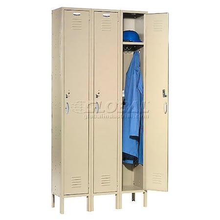 Global Industrial 36 in W, 18 D, 78 in H, Tan 652141TN